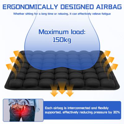 Inflatable Seat Cushion 3D Air Bags Travel Cushion Lightweight Anti Pressure Ulcer TPU Cushion for Home Office Car Traveling