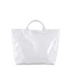 Ladies' shiny letter tote bag in jelly color, large capacity, fashionable and versatile handbag
