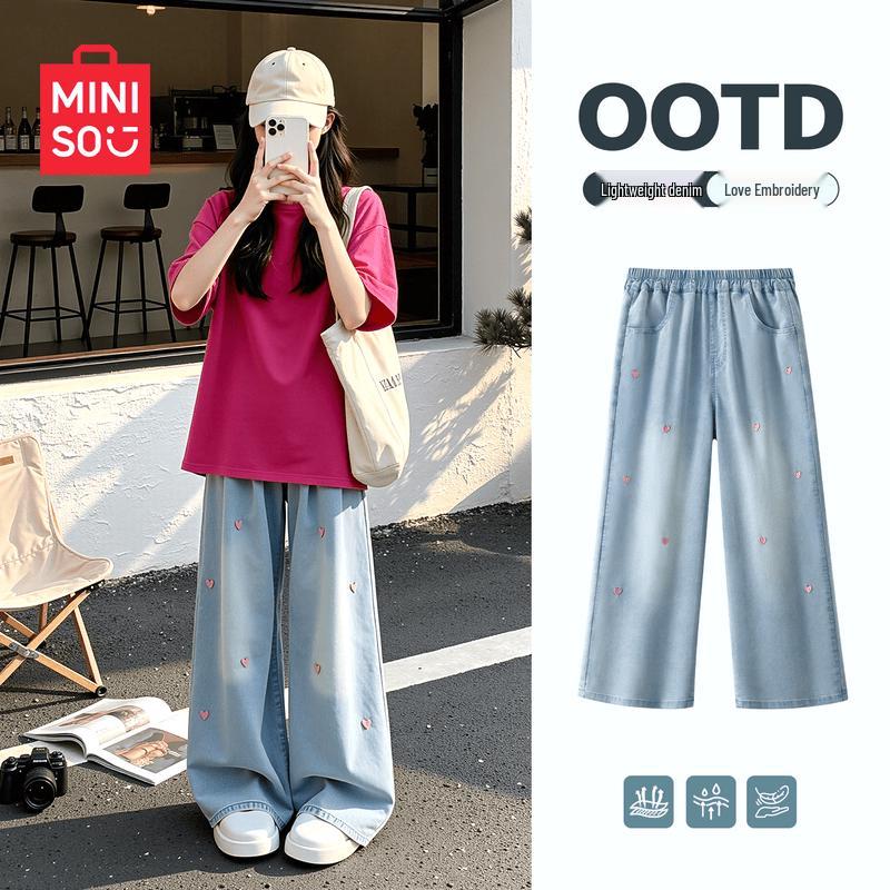 MINISO Girls Summer Thin Jeans 130