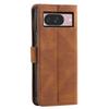 For Google Pixel 9/9 Pro Leather Case Splicing Stitching Wallet Stand Phone Cover with Strap