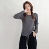 2025 Autumn/Winter Women's Plus Size German Velvet Round Neck Warm Long Sleeve Base Layer T-shirt
