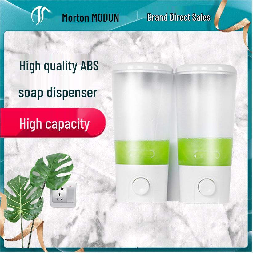 Wall-Mounted Leak-Proof Soap Dispenser for Hotels and Guest Houses - Single Head Shower Gel and Hand Sanitizer Holder