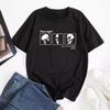 Women Men Cotton T Shirt Round Neck Short Sleeve Tee Fashion Black White Top Comfortable Soft T-Shirts