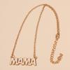 European and American fashion collarbone chain letter MAMA collarbone chain alloy pendant new mother's day necklace jewelry women