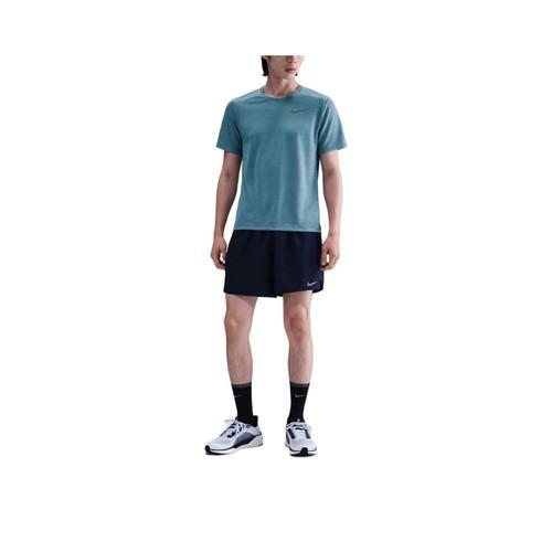 

Nike Brand Logo Comfortable Crew Neck Short Sleeve T-Shirt Blue-Green Men s M морська хвиля