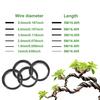 1pcs Bonsai Wires Anodized Aluminum Bonsai Training Wire With 6 Sizes 1mm/1.5mm/2mm/3mm/4mm/5mm length5m (Black) Garden Supplies