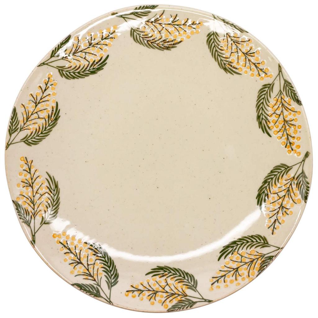 24to3 Nishitomi Keramiek Hasami Isayama 22 Gemaakt in 478120 (Nishitomi) ware, Seito, 7-inch bord, ca.. cm, Mimosa, Japan,