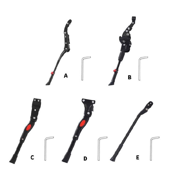 Bicycles Side Stand with Antislip Feet for 24/26/27.5/29inch Mountain Bicycles Kickstand Bike Rear Side Stand Kickstand