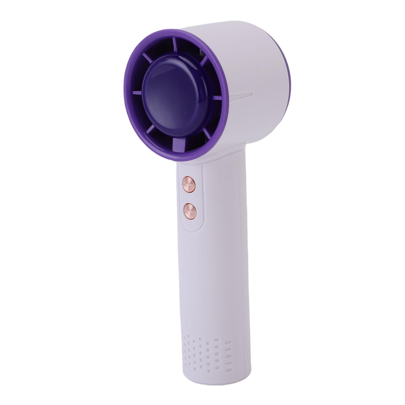 

Portable Handheld Fan 3000mAh Battery Operated Rechargeable Personal Cooling Fan with 7 Color LED Ambient Light for