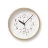 Wall Natural Wood Riki Clock S S Lemnos Clock, Analog, Plywood, Finish, WR-0312