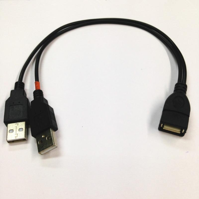 Highly Speed USB2.0 Y Splitter USB Splitter Cable for Simultaneous Charging and Data Syncing with Durability 28AWG Wire