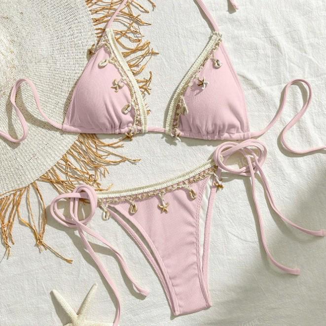2025 Women’s High-End Tie-Up Sexy Bikini Swimsuit - New Style Two-Piece