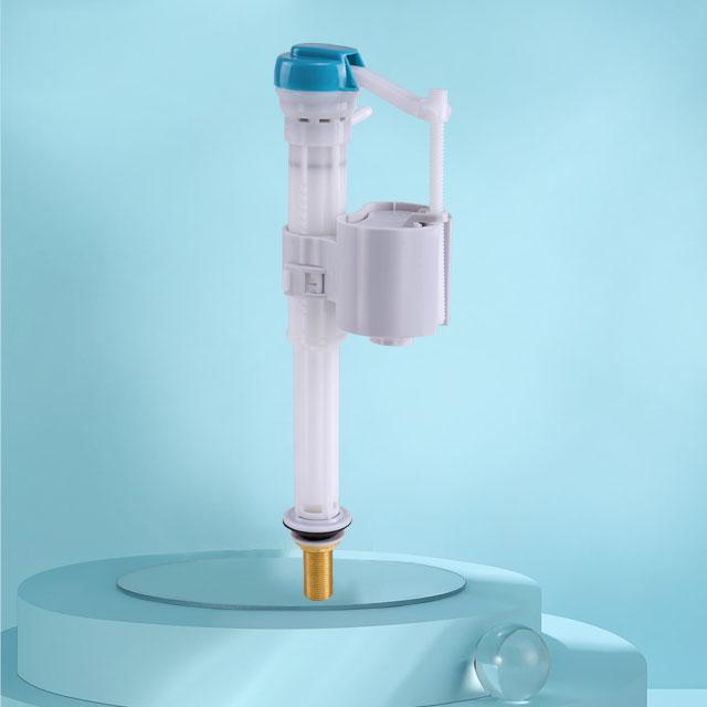 Popular UPC Certificated Silent Toilet Inlet Valve Cistern Fitting With Brass Adaptor For Dual Flush Mechanism белый