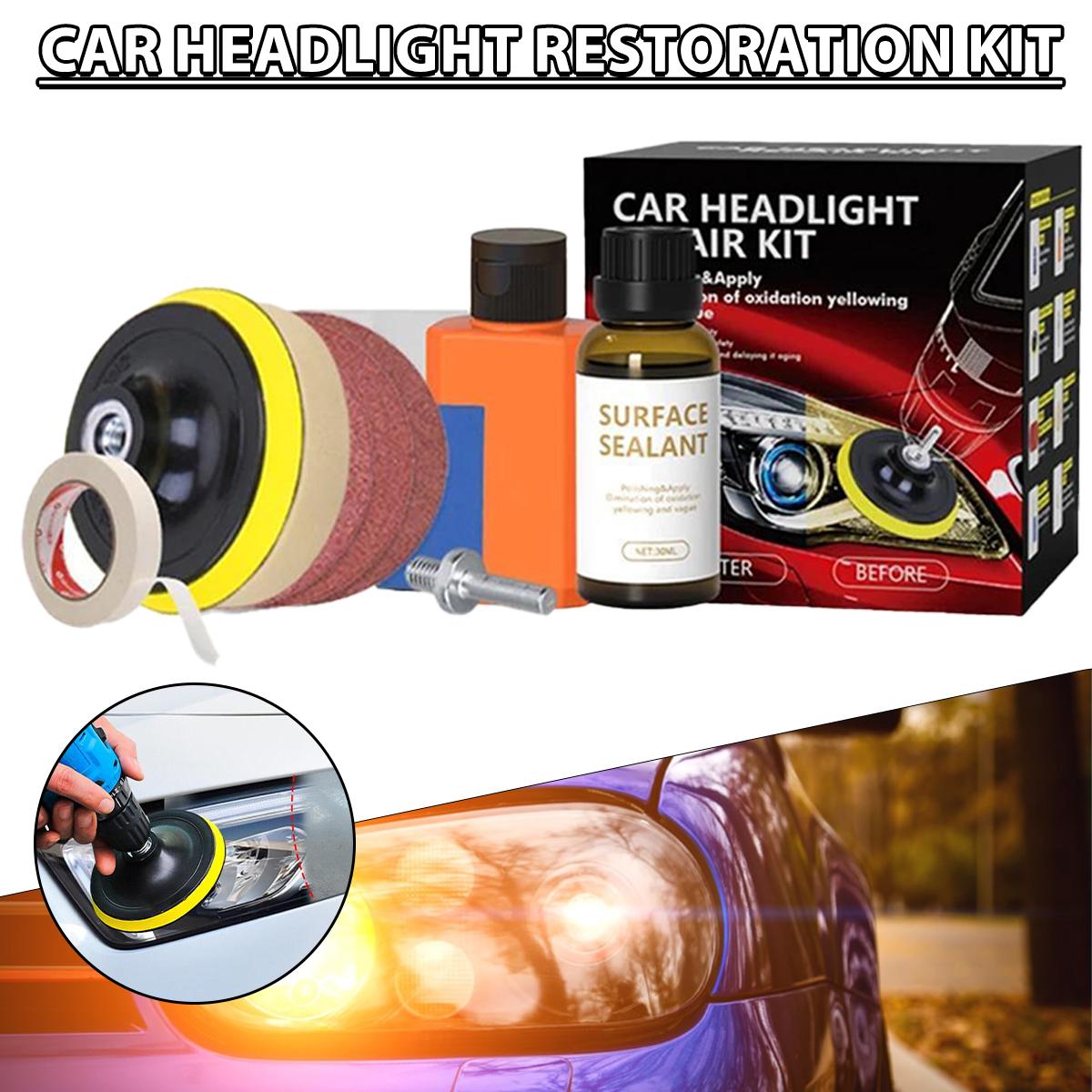 

Dagu Car Headlight Restoration Polishing Kits Auto Headlamp Lens Polisher Repair