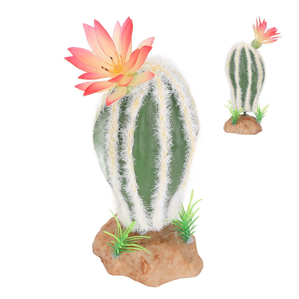 Reptile Cactus Plant Artificial Simulation Decorative Desert Plant Ornament for Fish Tank Terrarium Aquarium