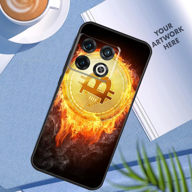 Bitcoin Case For OnePlus 11 12 9 10 Pro 10R 9R 8T 10T 12R Nord N10 N20 N30 2T CE4 CE 2 3 Lite Cover
