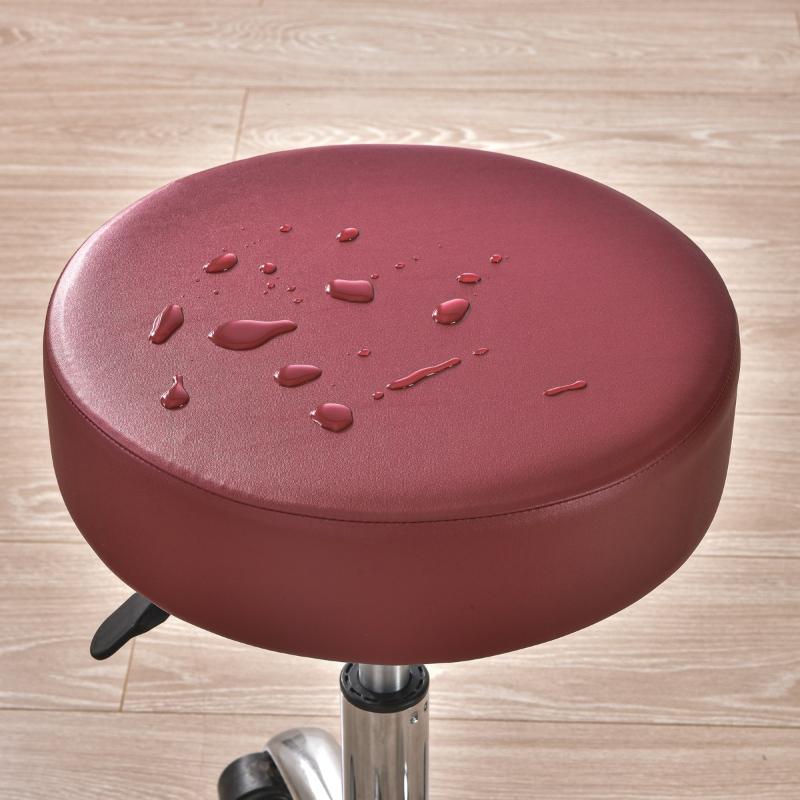 Waterproof PU Leather Seat Cover Dustproof Round Universal Chair Cover Barber Bar Stool Home Restaurant Furniture Protector