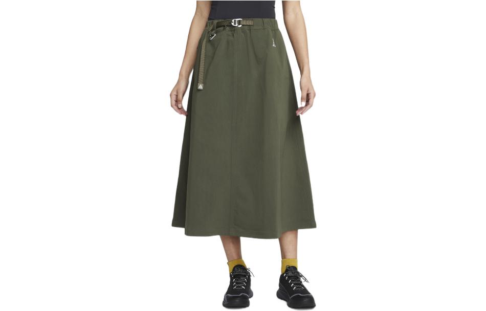 

Nike Casual Long Skirts Women s Green Moderate Mid Length A Line Skirt DN5488-325 XL
