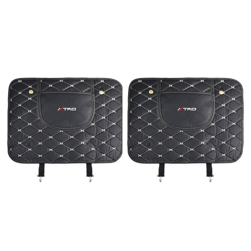 Car Seat Back Storage Protective Pad Prevent Kick Mat for Toyota Trd GR Land Cruiser Camry Highlander Corolla Yaris Chr Auris RAV4