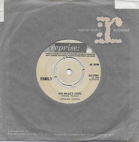 

7inch Record FAMILY - No Mule s Fool RS27001 Reprise Records 1969 UK Rock Used