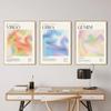 Painting Astrology Gradient Aura Zodiac Poster Horoscope Pictures for Living Room Decoration Constellation Wall Art Canvas