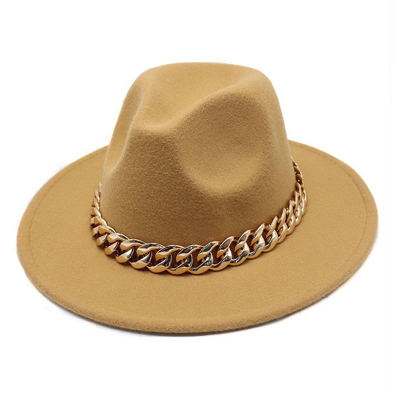 Hat Ladies Jazz Hat Seasonal British Chain Retro Top Hat Ladies Wool Gentleman Hat