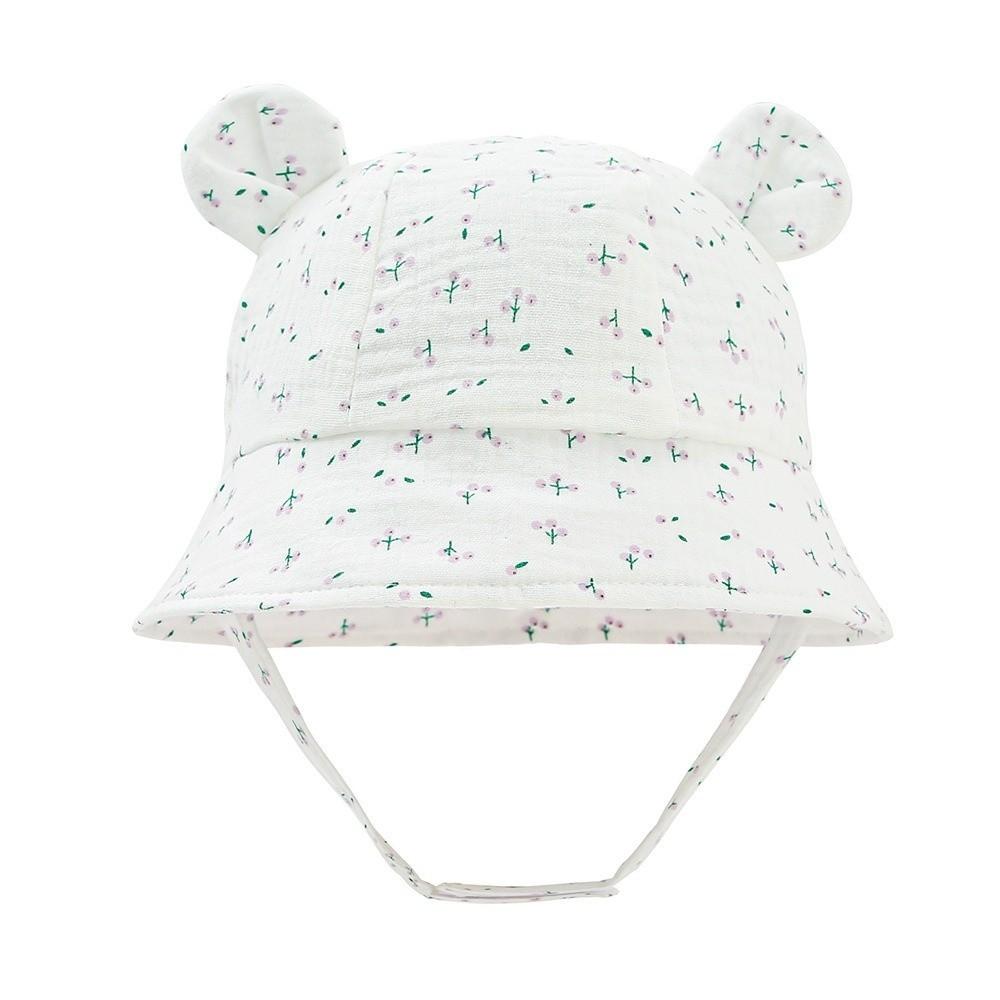 Print Design Baby Sun Hat Breathable Bucket Hat Baby Portable Kids Beach Cap  for Travel Summer