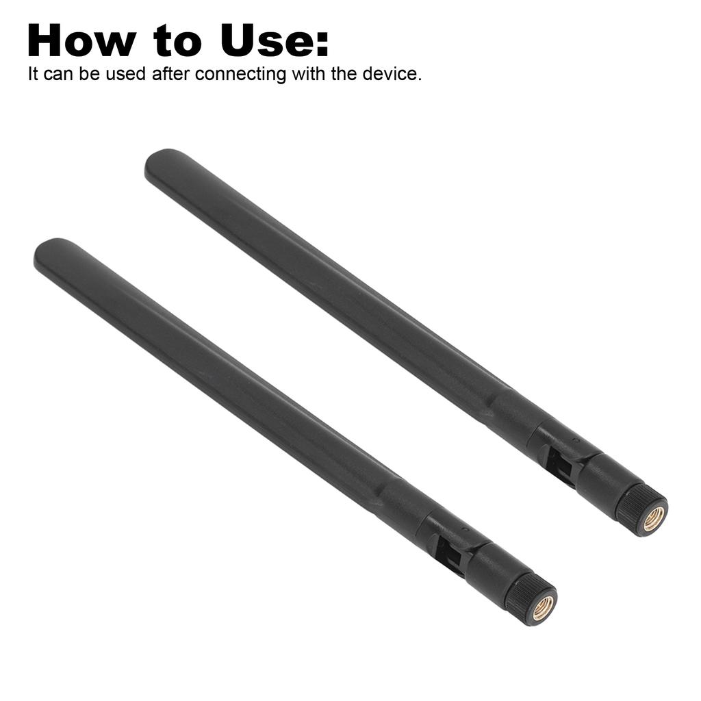 2Pcs Antenna 5G 18DBI High Gain Waterproof Omnidirectional SMA Male Head for Indoor Outdoor
