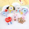 cartoon Cute BT21 themed charm suitable for slippers and sandals 3D soft PVC shoe charm DIY fashion shoe decoration accessory