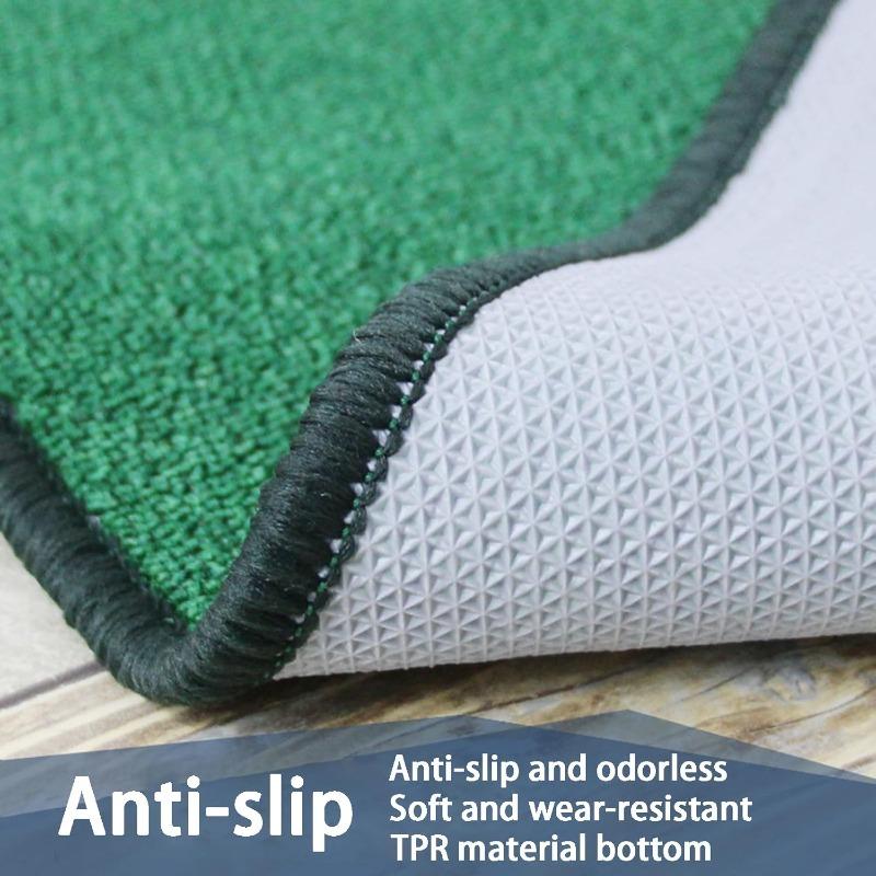 Portable Golf Putting Mat Easy Clean Surface with Alignment Guide for Indoor Practice Home Office Training Mat