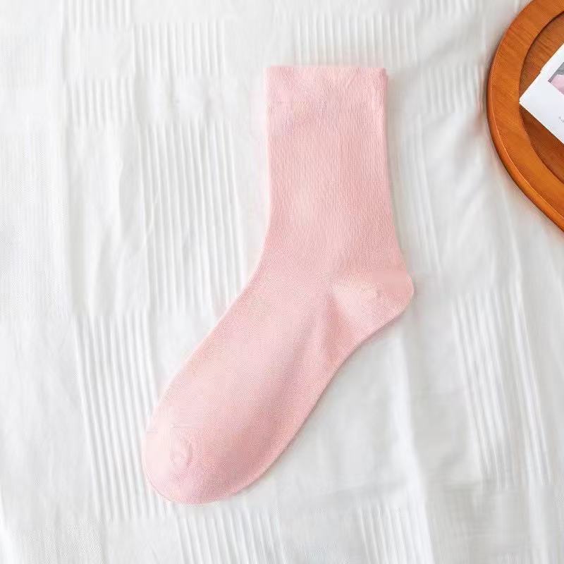 

Женские летние тонкие дезодорантные бесшовные носки-трубочки 1 pair светло-розовый