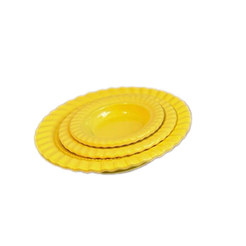 3Pcs Miniature Western Cuisine Plate Dollhouse Kitchen Simulation Food Plate DIY Mini Decoration Accessories For Toys