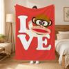 Julius the Monkey Character Throw 240g flannel blanket, suitable for sofas, beds, offices,  exquisite gift blankets