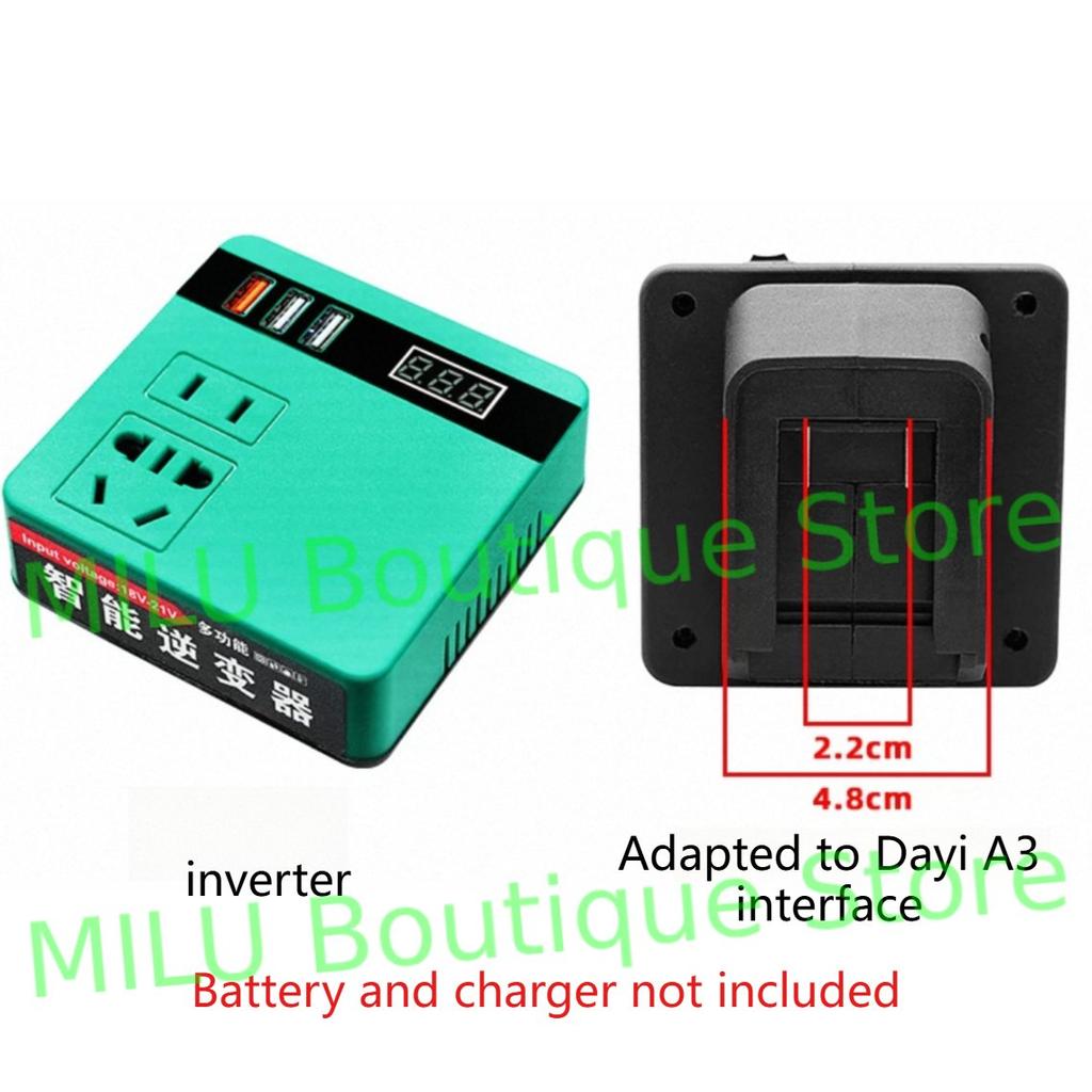 Lithium battery inverter power bank Makita portable DC 20V to 220V smart transformer (battery not included)
