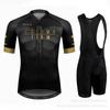 Men Women Cycling Jersey Set Long Sleeve Breathable Mountain Bike Outfit Sportswear