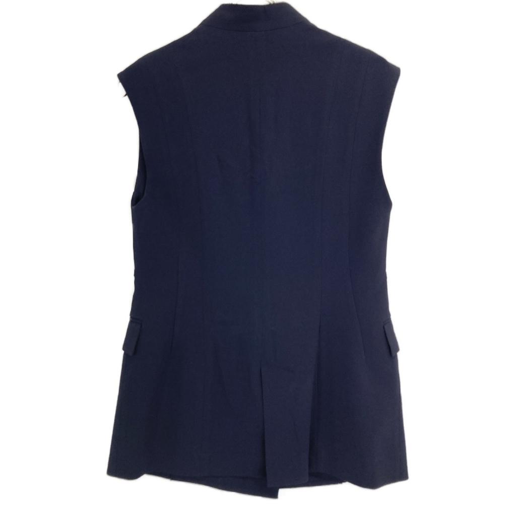 SOV. [Bon état/24 ans] 0305150243 Gilet long sans col en georgette/ Veste 36 MarineOccasion
