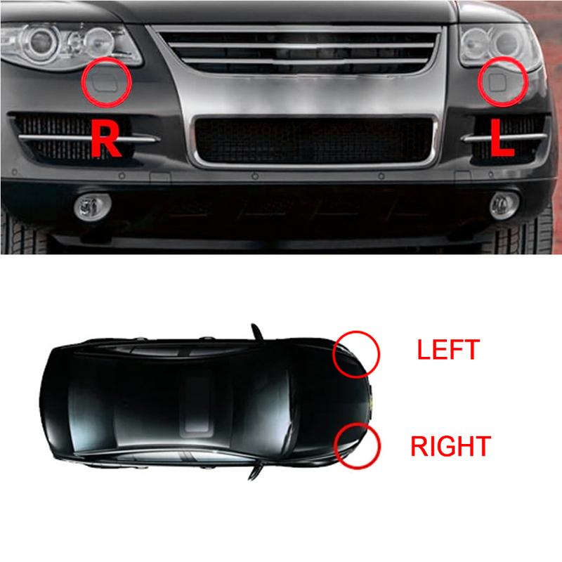 2Pcs Front Bumper Headlight Washer Cover