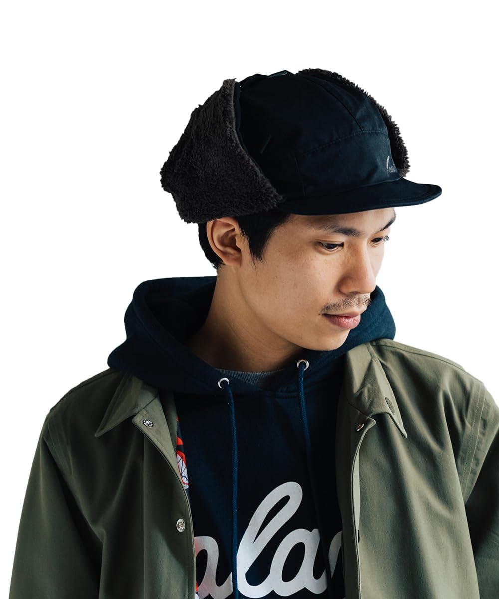 

Летная шапка Nakota Cloth с ушами, большая и легкая, водоотталкивающая, размер L, 60/40 клапан, размер, мужская женская, сноубординг, зима, стильная, черная, чёрный