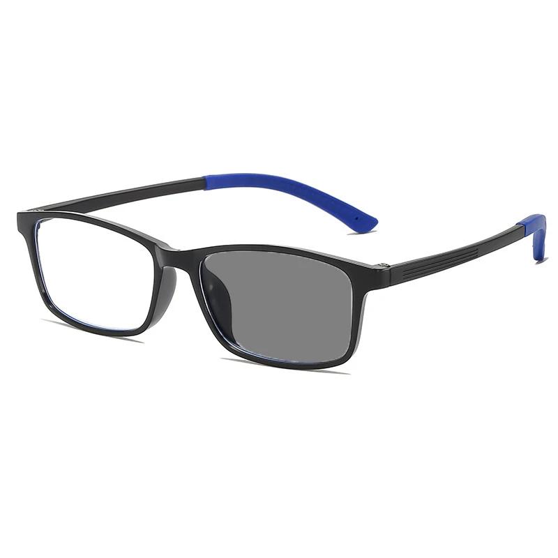 Ultra Light TR90 Photochromic Reading Glasses Sports Style Anti Slip and Anti Blue Light Glasses Outdoor Cycling Sun Protection