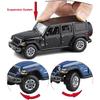 4 Door Wrangler Sahara Hard Top SUV Model Car Diecast Toy Cars 1/32 Scale Metal Vehicle Children's Die-cast Vehicles, Doors Open, Light Sound, Toys