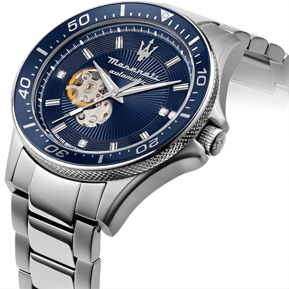 Maserati R8823140007 Sfida Automatic Blue Dial Men's Watch