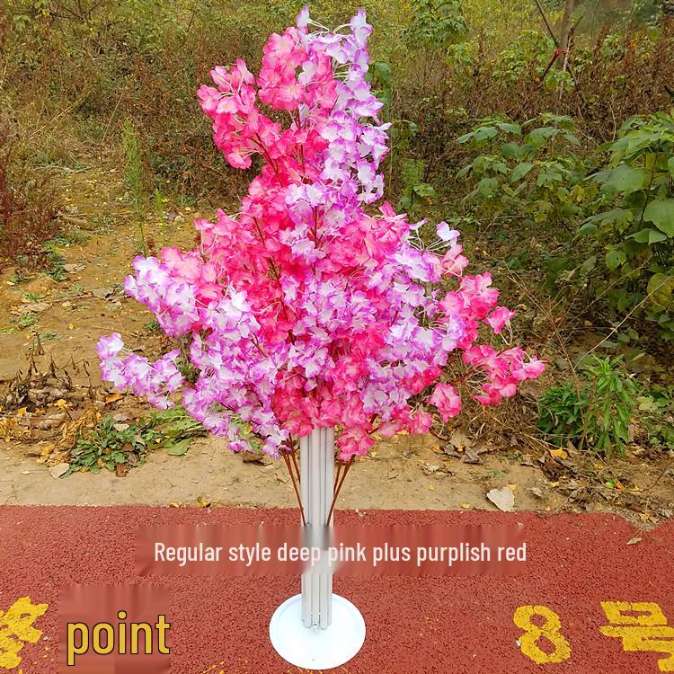 Cherry Blossom Wedding Aisle Runner and Flower Basket Stand