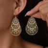 Hollow Round Flower Ear Hook Unique High-end Fashion Earrings