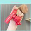 Cute Cartoon Bear Silicone Keychain Creative Bag Pendant Wholesale Key Buckle