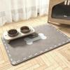 Pet Feeding Mat-Absorbent Pet Placemat Rubber Backing Quick Dry Water Mat For Dog Cat For Food And Water Bowl With Waterproof