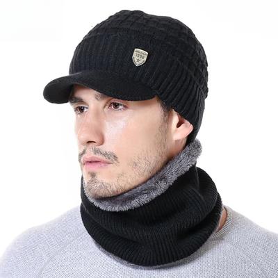 Nouveau bonnet d'hiver de haute qualité pour homme, avec bord, étiquette 1998, chaud et confortable, en laine tricotée tendance.