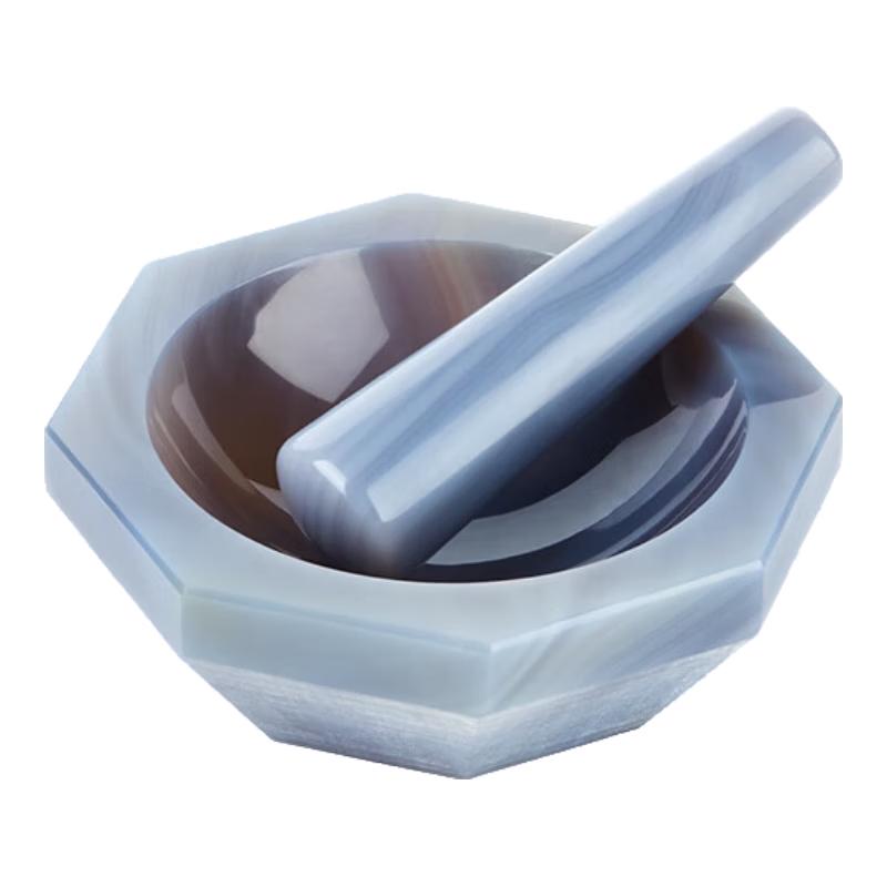 Natural Agate Mortar and Pestle Set