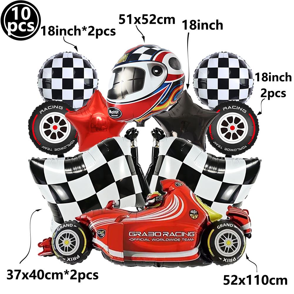 Racing Car Table Runners Car Party Decoration Black Checkered Flag Disposable Tablecloth for Race Theme Birthday Party Supplies