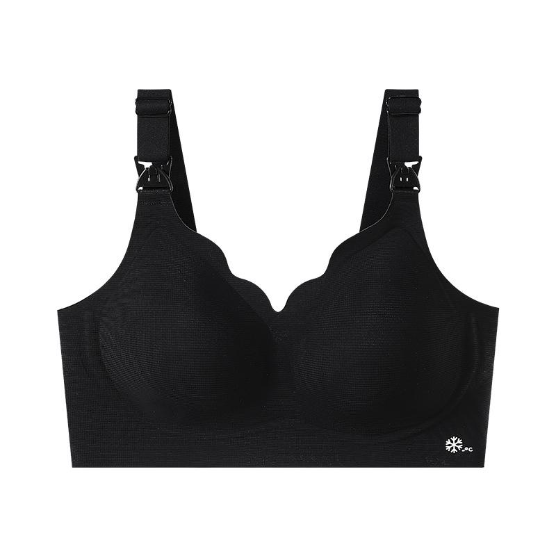 Nursing underwear Women's vest type maternity bra Liquid foundation underwear gather anti-sagging postpartum feeding bra cover