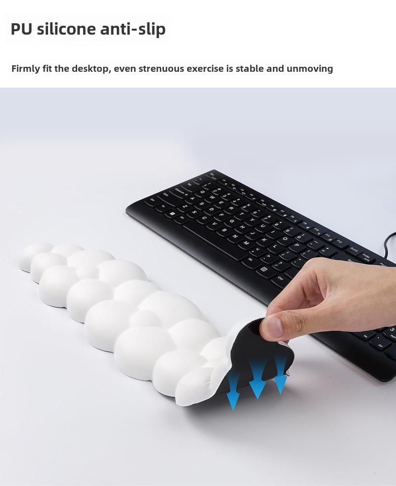 Vendita Calda Supporto da Polso in Memory Foam a Tinta Unita per Tastiera per Digitazione su Desktop